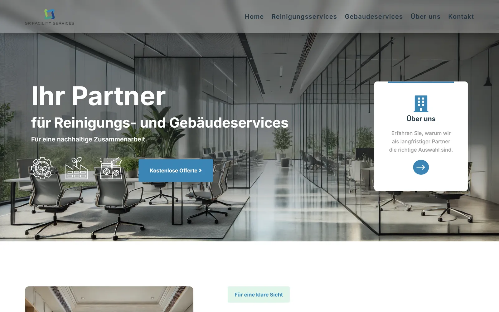 SRFS: Startseite der Website